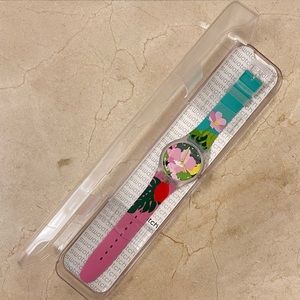 Swatch floral watch